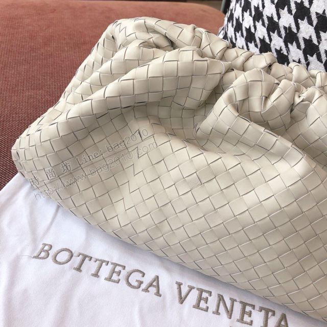 Bottega Veneta女包 98059 寶緹嘉胎牛皮米白編織女包 BV雲朵包 水桶包腰包  gxz1061
